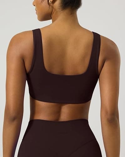 PAVOI ACTIVE Twist Front Sports Bra for Women - Two Ways Customizable Coverage Workout V Plunge Front & Back Bra, FlexFlow thumbnail 4