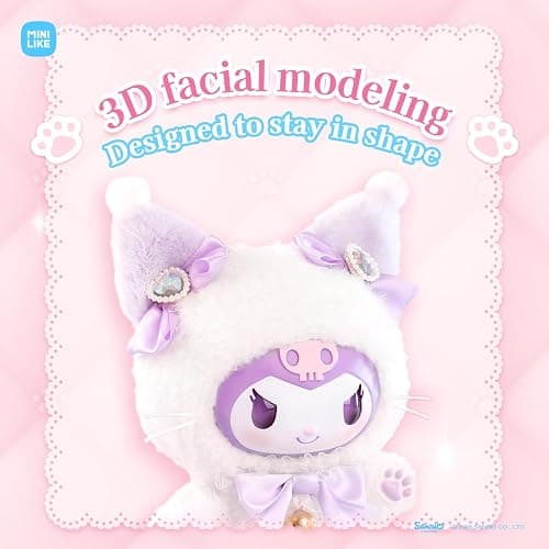 MINI LIKE Hello Kitty Blind Box - Sanrio Kuromi My Melody Sweet Piano Shining Meow Series Cute Vinyl Plush Collectible Mystery for Bag Charms Home Office Decor Birthday Couple Gifts,1Pcs Random thumbnail 6