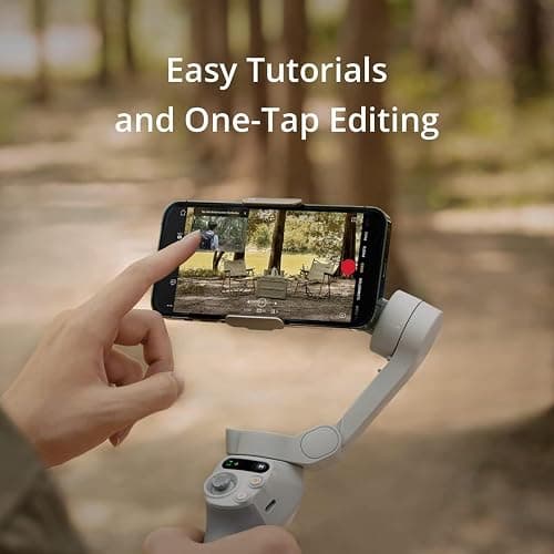 DJI Osmo Mobile SE, 3-Axis Phone Gimbal for iPhone, Android, Built-in Tripod, Selfie Stick, Gimbal Stabilizer for iphone, Andriod, ActiveTrack 6.0, Vlogging Stabilizer for Youtube, TikTok, Travel thumbnail 6