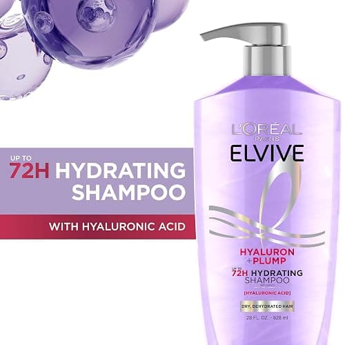 L'Oreal Paris Elvive Hyaluron Plump Shampoo and Conditioner Set for Dehydrated, Dry Hair with Hyaluronic Acid Care Complex, 1 Kit (2 Products) thumbnail 2