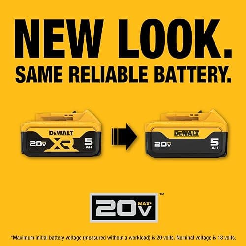 DEWALT 20V MAX Lithium-Ion Battery 2-Pack and Charger, 5.0 Ah, Battery Starter Kit (DCB205-2c) thumbnail 7