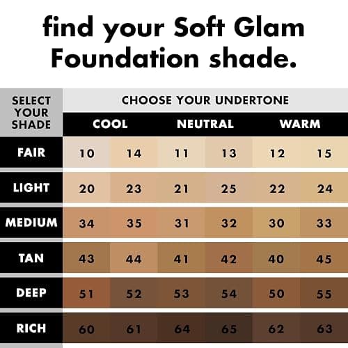 e.l.f. Soft Glam Foundation, 22 Light Warm | Medium Coverage, Long-Lasting & Buildable Foundation For A Smooth, Satin Finish, Vegan & Cruelty-Free thumbnail 7
