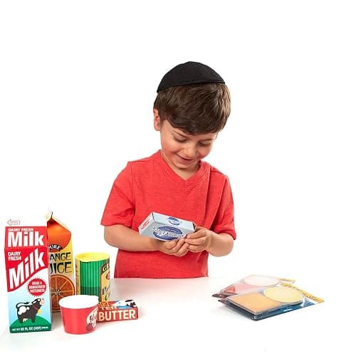 Melissa & Doug Fridge Fillers Grocery Play Food Cartons (8 Pieces) Wooden Toy Groceries, Pretend Play Food, Kitchen Accessories for Kids Ages 3+ - FSC Certified thumbnail 7