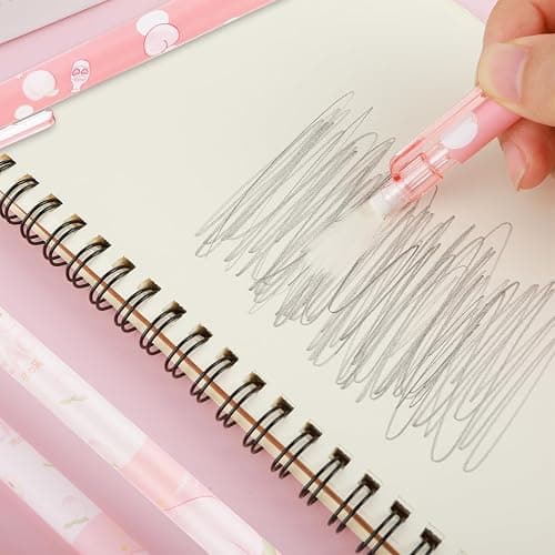 TIESOME Cute Mechanical Pencil Set Include 4 Pcs 0.5mm Kawaii Mechanical and 100 Pcs Replacement Pencil Refills, Kawaii Stationary Cute School Supplies Pencils for Writing Drawing Sketching Drafting thumbnail 6