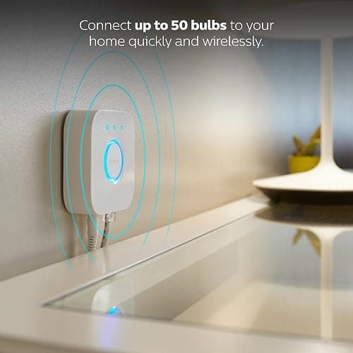 Philips Hue Bridge, Unlock the Full Potential of Hue Bridge System, Multi-Room and Out-of-Home Control, Create Automations and Zones, Smart Lighting Hub, Works with Voice and Matter-Compatible thumbnail 5