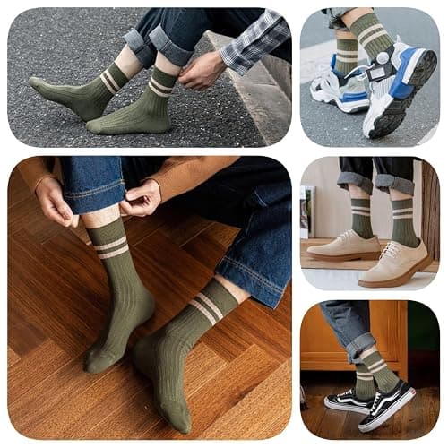 Mens Athletic Cotton Socks Five Pack Ankle Sock thumbnail 5