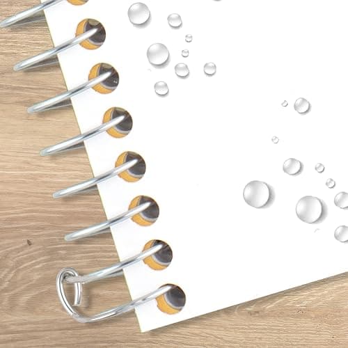 Five Star Spiral Notebook, 1 Subject, College Ruled Paper, 4-3/8" x 7", Small Size, 80 Sheets, Fights Ink Bleed, Water Resistant Cover, White (450048E) thumbnail 7