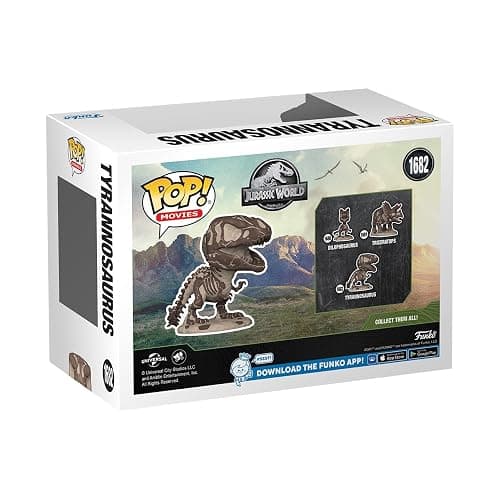 Funko POP! Movies: Jurassic Park - Tyrannosaurus Fossil | Official Action/Adventure Merch - Collectable Vinyl Figurine for Shelf Display - Birthday Gift Idea for Fans and Collectors thumbnail 3