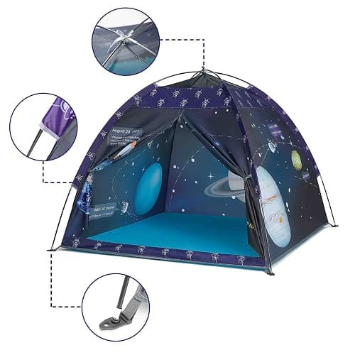 alprang Space World Play Tent Galaxy Dome Playhouse for Boys and Girls Imaginative Play-Astronaut Space for Kids Indoor and Outdoor Fun, Perfect Kid’s Gift- 47" x 47" x 43" thumbnail 4