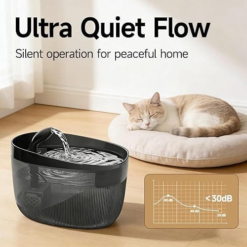 Cat Water Fountain, 74oz/2.2L, Automatic Pet Water Fountain Dual Flow Modes | Pet Water Fountain for Cats Inside, Cat Water Bowl Dispenser for Cats, Dogs, & Small Animals, with 4 Replacement Filters thumbnail 3