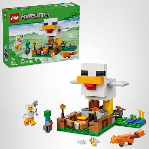LEGO Minecraft Chicken Farm Building Toy for Kids - Video Game Playset & Figures for Boys & Girls, Ages 7+ - Gift for Birthdays - 21585 thumbnail 7
