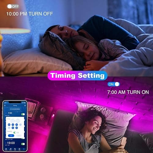 dalattin Led Lights for Bedroom 400ft, Smart Led Strip Lights with App Control Remote, RGB LED Light Strips, 24V Led Strip Lights for Room and Holiday Decoration(4 Rolls of 100ft) thumbnail 4