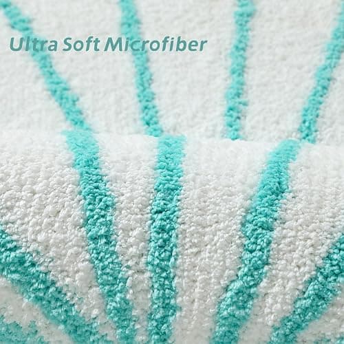 YRXRUS Seashells Bathroom Rug, White Bathroom Rugs, Ocean Decor Shell Bath Mat Gifts, Cute Seashell Shaped Bath Rugs for Sea Room Decor, Machine Washable & Non-Slip Bath Mat, 22x26 Inch thumbnail 8