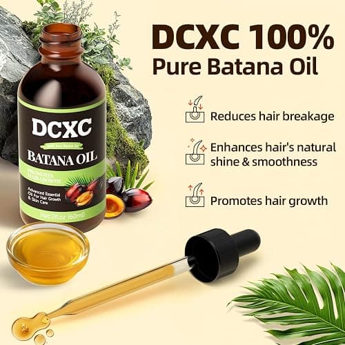 DCXC 100% Pure & Natural Batana Oil for Hair Growth - Strengthens Hair, Reduces Breakage and Hair Loss, Enhances Shine - Nourishment For All Hair Types - 60ml thumbnail 2