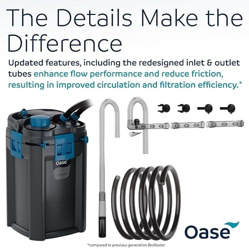 OASE BioMaster 2 Thermo 350 Canister Filter for Aquariums – External Aquarium Filter with Built-in Heater – EasyClean Pre-Filter, Quiet Operation – Freshwater & Saltwater, Up to 90 Gallons thumbnail 9
