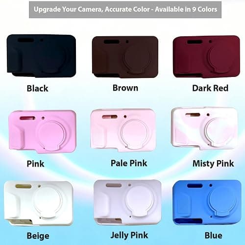 Frevyve Case for Kodak PIXPRO FZ55 Camera, Kodak FZ55 Accessories - Red | Kodak FZ55 Cover, Soft Silicone Protective Case, Anti-Scratch Shell with Removable Lens Cover, 2 Screen Protectors thumbnail 7