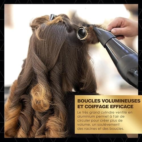 Brosse Cheveux Bouclés - Shinlea Brosse Ronde 33 MM Pour Cheveux Court Femme, Anti-Traction, Coiffant Et Séchant, Ajoutant Du Volume Et De La Brillance Pour Les Cheveux Fins thumbnail 3