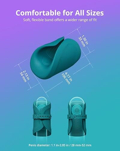 LOVENSE Gush 2 Automatic Male Masturbator Stroker, Vibrating & Oscillating Adult Sex Toys & Games with Endurance Training App Remote Control Penis Vibrator Massager Cock Ring, with Adjustable Buckles thumbnail 5