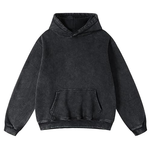 Baimiu Womens Oversized Acid Wash Hoodie Unisex Heavyweight Fleece Hoodies Men Vintage Washed Sweatshirt Fall Y2k Outfits - Image 1