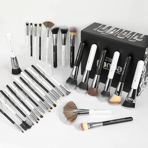 DUcare Professional Makeup Brushes Set 31Pcs Panda Series Makeup Brush Set Kabuki Foundation Blending Face Powder Blush Concealers Eye Shadows With Leather Case Organizer thumbnail 5