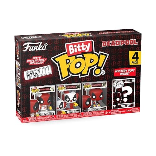 Funko Bitty POP! Deadpool - BBQ Master , 4-Pack and A Surprise Mystery Mini Figure - 0.9 Inch (2.2 Cm) Collectable - Stackable Display Shelf Included - Gift Idea - Party Bags Stocking - Cake Topper thumbnail 6