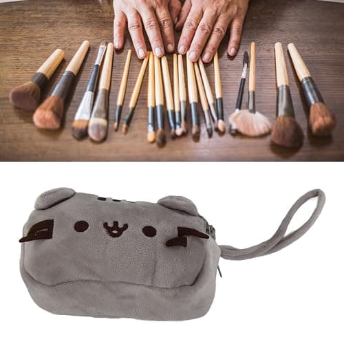 Kitten Motif Toiletry Bag, Cute, Stylish, Soft Canvas, Versatile, Cat Makeup Bag for Outings, Travel, Office thumbnail 3