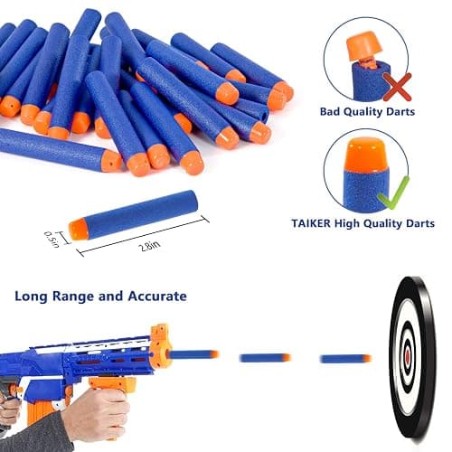2 Pack Kids Tactical Vest Kit for Nerf Guns Game N-Strike Elite Series Wars with Refill Darts, Reload Clips, Dart Pouch, Tactical Mask, Wrist Band and Protective Glasses for Boys ,Girls thumbnail 6