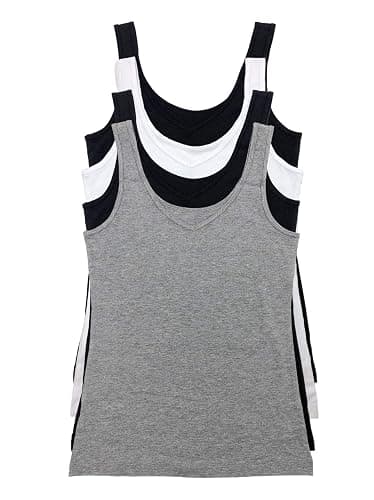 Felina Reversible Cotton Womens Tank Top | 4-Pack - Image 1