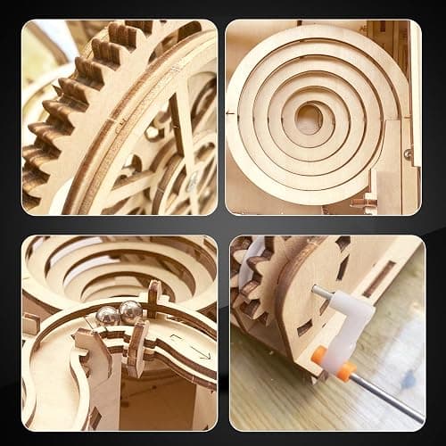 3D Puzzle Wooden Marble Run for Adults DIY Mechanical Puzzle Assembly Wood Crafts to Build Wood Model Kit for Adult Age 14+ Years Old thumbnail 4