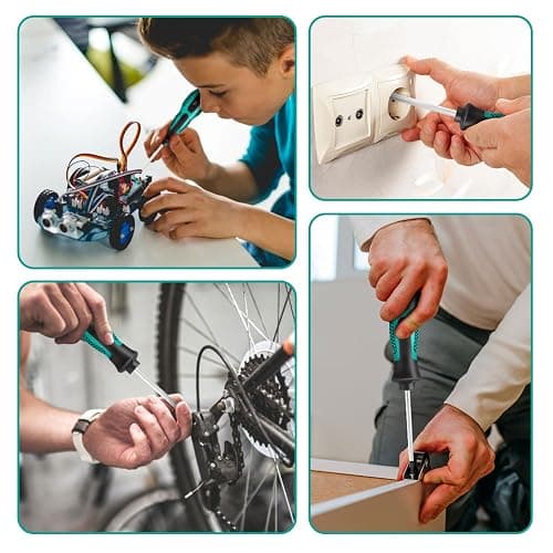 Magnetic Torx Screwdriver Set 12pcs, T5 - T40 Tamperproof Torx Driver Star Screwdriver Set with Magnetizer & Demagnetizer, Chrome Vanadium Steel Made thumbnail 7