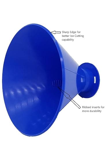 SCRAPER CONE®️ The Original Ice Scraper Made in The USA 10 Colors to Choose from Select Colors to Match Your Favorite Team Snow Removal Magical Frost Removal Funnel Shaped (Hot Pink) thumbnail 5