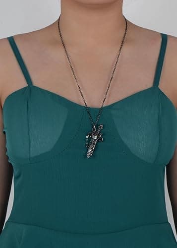Alilang Antique Fantasy Medieval Renaissance Removable Scabbard Rune Sword Dagger Pendant Necklace thumbnail 5