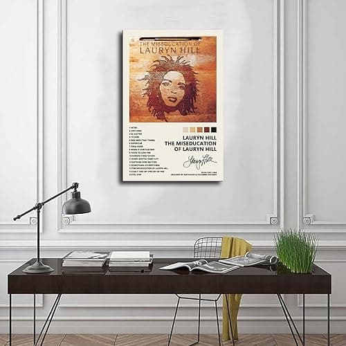 Lauryn Hill Poster The Miseducation of Lauryn Hill Music Album Cover Signed Limited Poster Canvas Poster Wall Art Decor Print Picture Paintings for Living Room Bedroom Decoration Unframe-style Unfra thumbnail 3