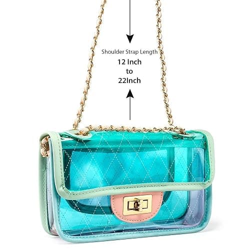OCT17 Women Mini Transparent Plastic Crossbody Durable Summer Shoulder Bag Purse thumbnail 7