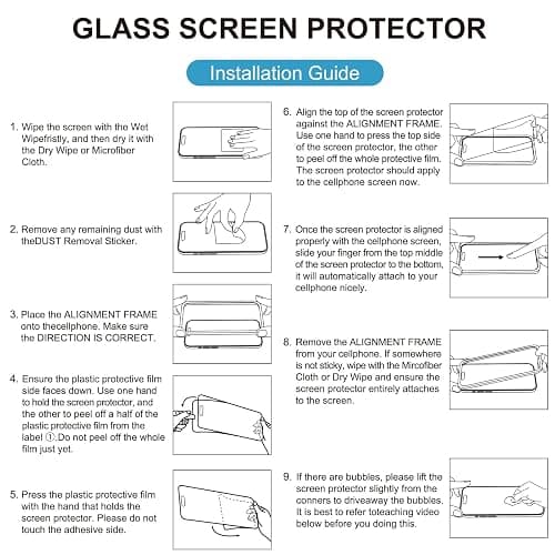 Mothca 2 Pack Matte Glass Screen Protector for iPhone 15 Pro Max[6.7 inch] + 2 Pack Camera Lens Protector, Anti-Glare & Anti-Fingerprint Case Friendly Tempered Glass Film, Bubble Free, Smooth as Silk thumbnail 7