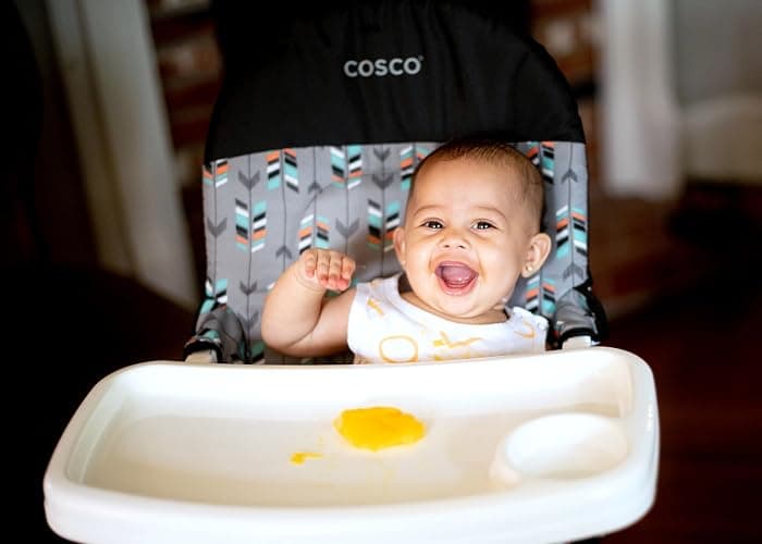 Cosco Kids Simple Fold Highchair for Baby, Simple Foldable High Chair, Convenient, Lightweight, and Compact Design, Comet thumbnail 2