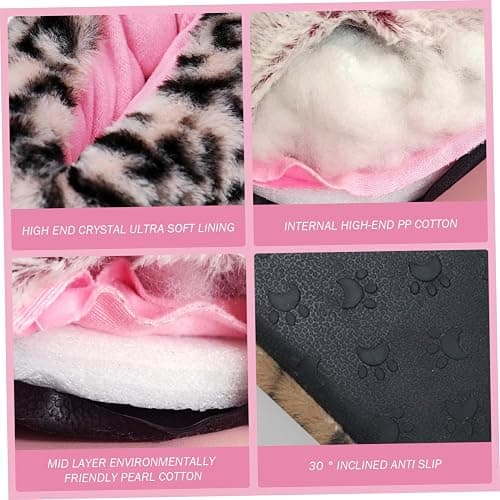 Claw Slippers,Paw Slippers for Women Non-Slip Thermal Zebra Claw Slippers Silent Monster Slippers with Crystal Lining Moisture-Proof Animal Slippers for Women & Girls Shoe Size 37 thumbnail 2