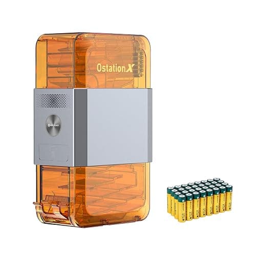 OLIGHT Ostation X Smart 3-in-1 AA Battery Charger with 32 NiMH AA | NiMH AA Batteries 2100mAh, Polarity-Free, App Control, Auto Charge & Storage, Bad Battery Removal, for Homes Offices Schools - Image 1