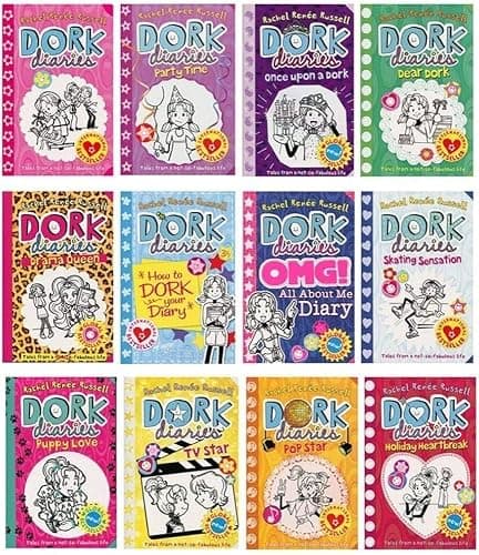 Dork Diaries 12-Book Box Set by Rachel Renée Russell – Complete Collection (Books 1–12) Kids Diary Fiction Series (Ages 9–14) thumbnail 2