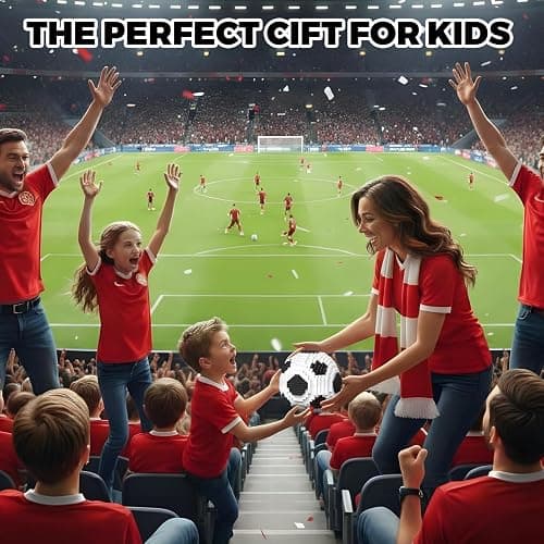 KIJULEI 850 Pieces Soccer Ball Building Block Set for Adults Balck & White Ball Décor Model Kits Educational STEM Toys Gift for Teen Sports Game Fans thumbnail 4
