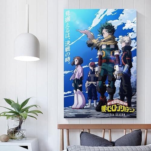 My Hero Academia Decorative Painting Canvas Wall Art And Art Picture Print - Modern Family Bedroom Decor - 08x12in (20x30cm) thumbnail 5