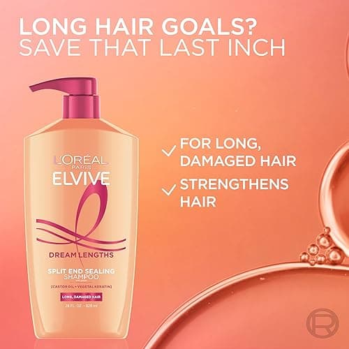 L'Oreal Paris Elvive Dream Lengths Shampoo and Conditioner Kit, Paraben Free, 1 kit - Shampoo & Conditioner set - 28 Fl Oz (Pack of 2) thumbnail 7