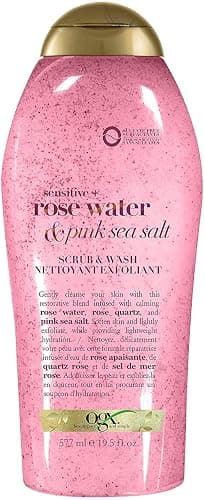 OGX Pink Sea Salt & Rosewater Body Wash & Scrub - Image 1