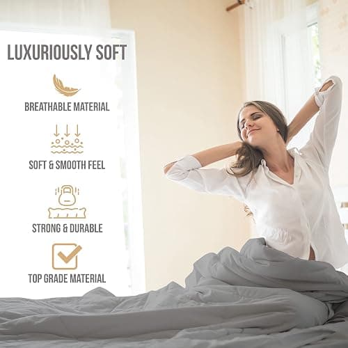 Abeero Home Full Size Bed Sheets Cooling - Luxury Hotel Sheet Set - Soft Sheet with Elastic Corner Strap - Deep Pocket Microfiber Bedsheet - Bedding Sheets & Pillowcases -4 PC (Full Size, Light Gray) thumbnail 2