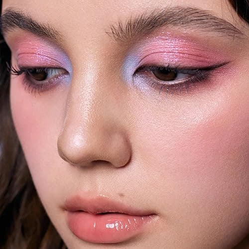 Flower Knows Shell's Jewel 6-Color Makeup Palette,Pink Blue Face Makeup Palette with 4 Matte + 2 Shimmer Shades,Blendable Smooth Cute Make Up,0.23 Oz(02 Mermaid's Tears) thumbnail 5