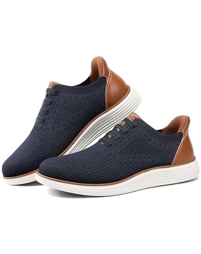 VILOCY Men's Slip on Casual Dress Tennis Walking Shoes Ease in Laceless Fashion Sneakers Breeze Business Oxfords thumbnail 8