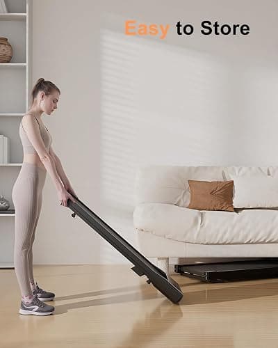 Superun Walking Pad Raceable 6% Incline 2.5HP Under Desk Treadmill 136KG Capacity MAX 12KM/H Foldable Treadmill with HIIT & MIIT Programs APP Control Portable Walking Machine for Home thumbnail 9