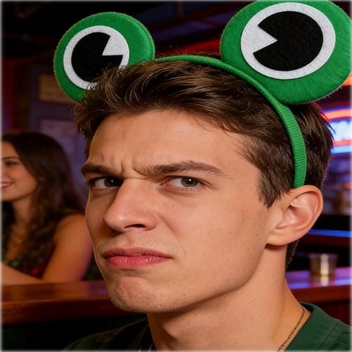 Soochat Frog Headband Cute Frog Eye Head Band Hair Band for Halloween Dress-Up Party Supplies Christmas Decorations thumbnail 9