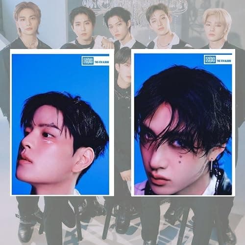 STRAY-KIDS Posters,9PCS STRAY-KIDS Poster Wall Painting Postable Photos for Birthday Party Home Decoration(Blue) thumbnail 4