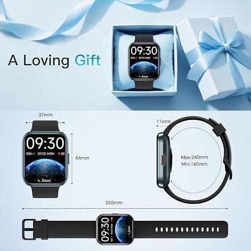 Smart Watch for Men Women (Answer/Make Call), Alexa Built-in, 1.8" Touch Screen Fitness Watch with SpO2 Heart Rate Sleep Monitor, 100 Sport, IP68 Waterproof Step Counter Smartwatch for iPhone Android thumbnail 9